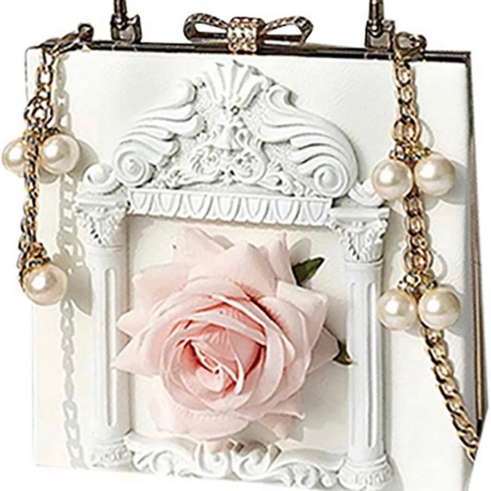 Victorian / Baroque Rose Handbag / Clutch
